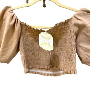 NEW Altar'd State Top with Puff Sleeves